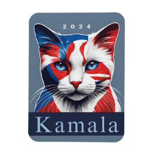 Kamala Cat 2024 US-Wahl Demokrat Magnet