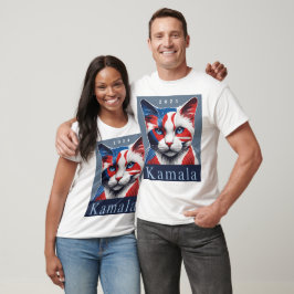 Kamala Cat 2024 US-Wahl Demokrat T-Shirt