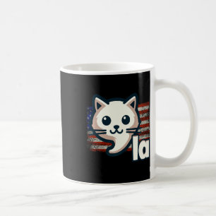 Kamala Cat US-Flagge Politische Katze Premium Kaffeetasse