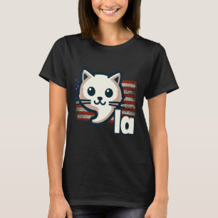 Kamala Cat US-Flagge Politische Katze Premium T-Shirt