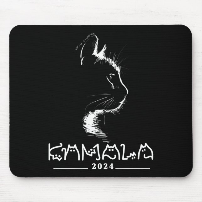 Kamala Cat Voting Kamala-harris 2024 Mousepad (Vorne)