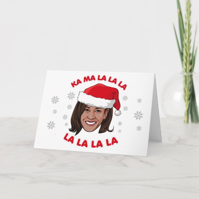 Kamala Christmas - Kamala la la la la la la la Karte (Vorderseite)