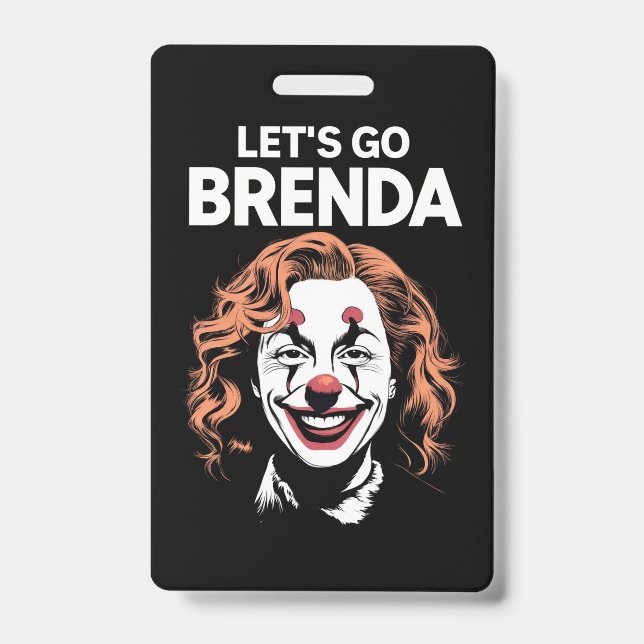 Kamala Clown Let's Go Brenda Ausweis (Vorderseite)