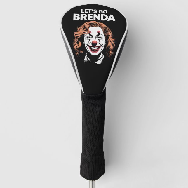 Kamala Clown Let's Go Brenda Golf Headcover (Vorderseite)