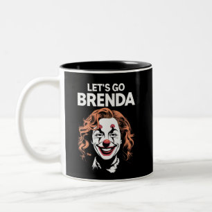 Kamala Clown Let's Go Brenda Zweifarbige Tasse