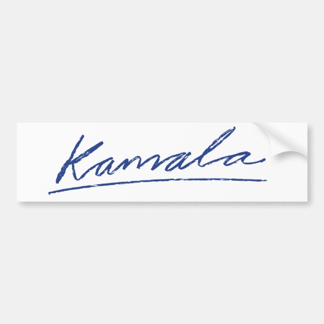 Kamala Cursive Autoaufkleber (Vorne)