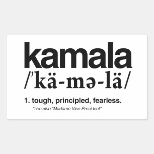 Kamala Definition - Strenge, streng geachtete Feal Rechteckiger Aufkleber