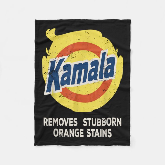 Kamala Detergent entfernt Stubborn-Orangenstadien Fleecedecke (Vorderseite)
