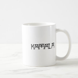 Kamala Dog Lettering Positive Hunde-Mama für Kamal Kaffeetasse