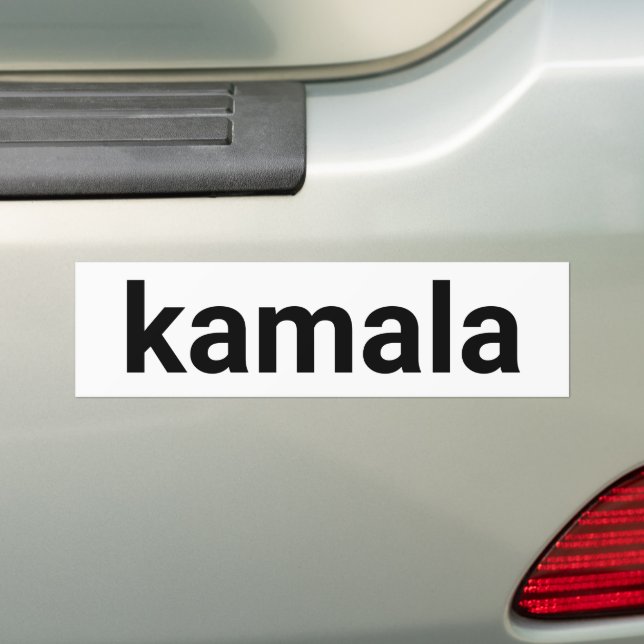 Kamala einfache minimalistische moderne schwarz-we autoaufkleber (Auf Auto)