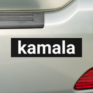 Kamala einfache minimalistische moderne weiß und s autoaufkleber