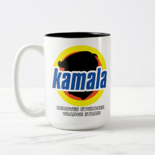 Kamala entfernt Stubborn-Orangenstains Zweifarbige Tasse