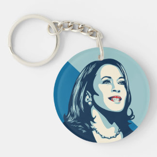 Kamala Forward Posterized Style Art Chain Schlüsselanhänger