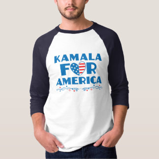 Kamala für Amerika 2024 Präsident Patriotisches He T-Shirt