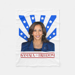Kamala für Freiheit 2024 Frau Vizepräsidentin Fleecedecke