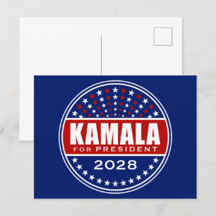 Kamala für Präsidentin 2028 Postkarte