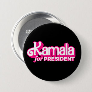 Kamala für President Pink Style Button