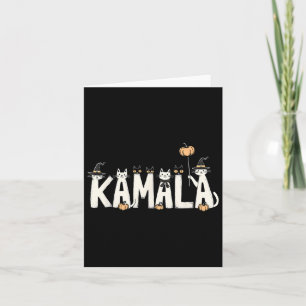 Kamala Halloween Katzenliebhaber Hexen Name Design Karte
