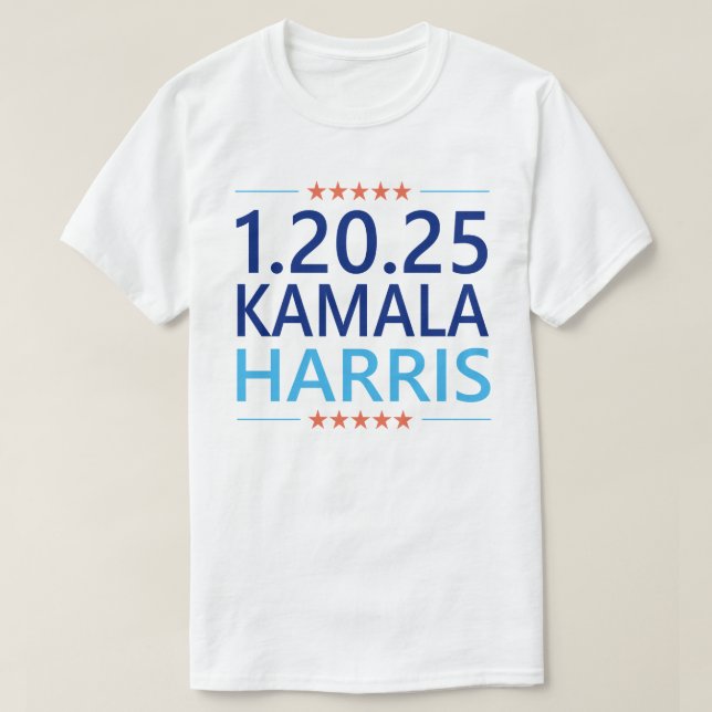 Kamala Harris 1. Frau Präsidentin 1.20.25 T-Shirt (Design vorne)