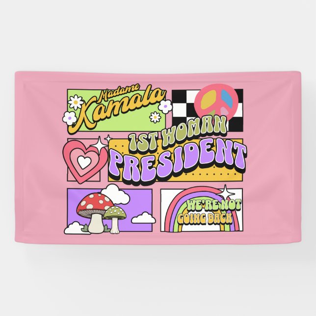 Kamala Harris 1. Frau Präsidentin Einweihung Banner (Horizontal)