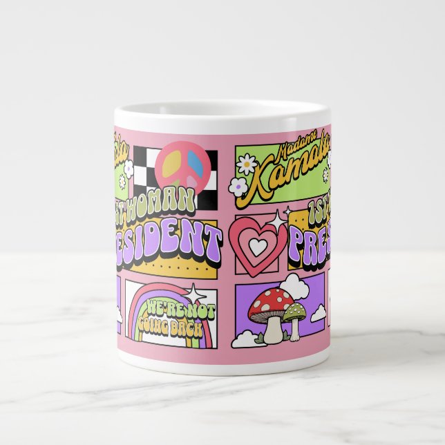 Kamala Harris 1. Frau Präsidentin Einweihung Jumbo-Tasse (Vorderseite)