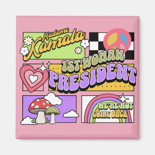 Kamala Harris 1. Frau Präsidentin Einweihung Magnet