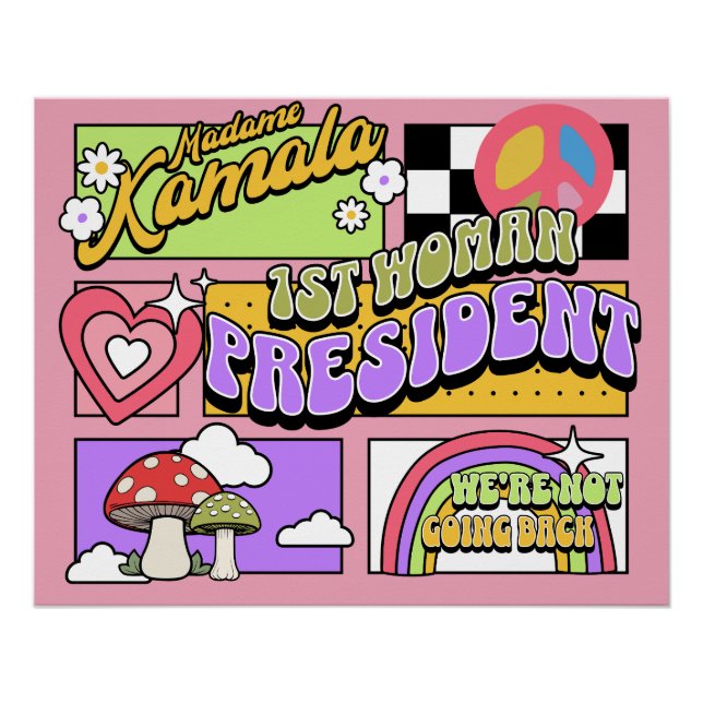 Kamala Harris 1. Frau Präsidentin Einweihung Poster (Vorderseite)