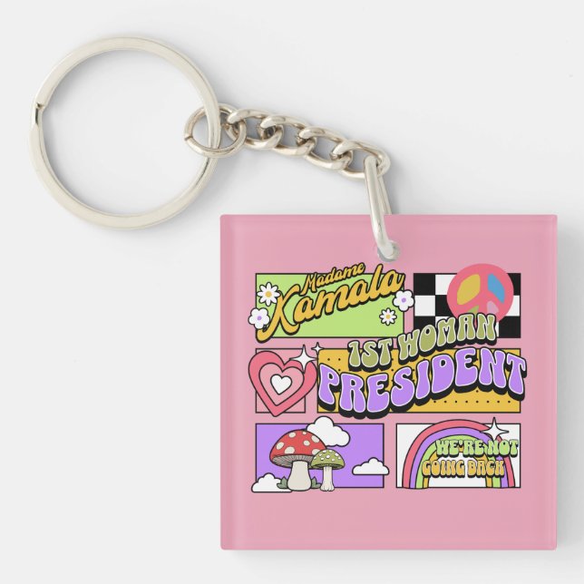 Kamala Harris 1. Frau Präsidentin Einweihung Schlüsselanhänger (Vorderseite)