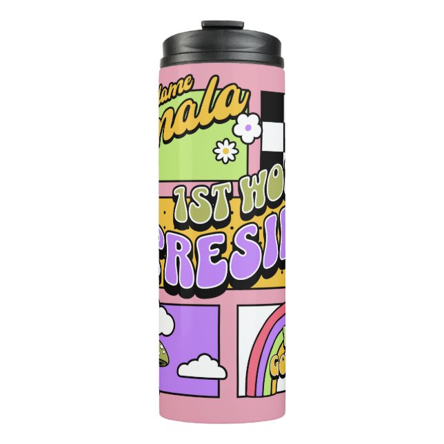 Kamala Harris 1. Frau Präsidentin Einweihung Thermosbecher (Vorderseite)