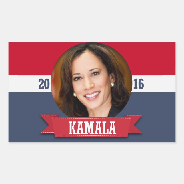 KAMALA HARRIS 2016 RECHTECKIGER AUFKLEBER (Vorderseite)