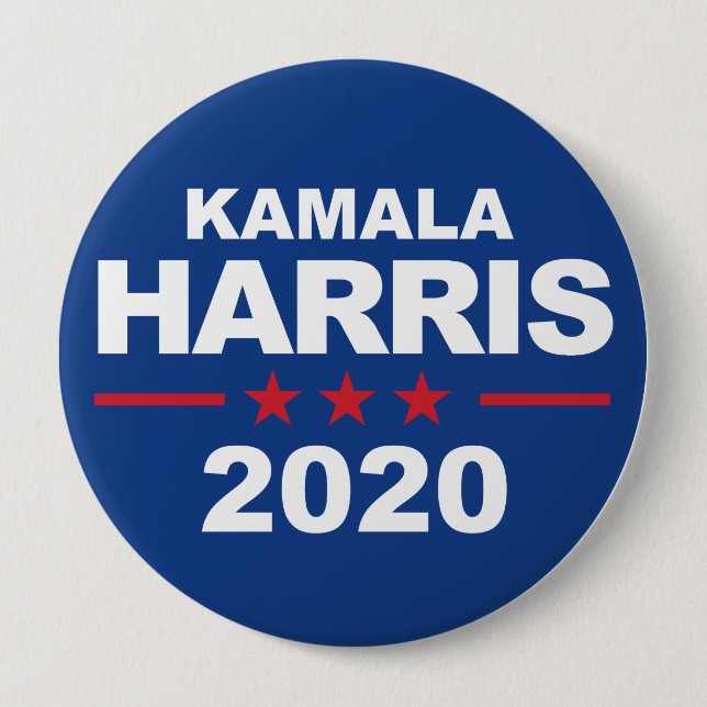 Kamala Harris 2020 - Aufkleberblau - Button (Vorderseite)