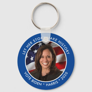 Kamala Harris 2020 Collectible Keepake Foto Schlüsselanhänger