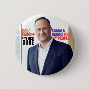 Kamala Harris 2020 "Douglas Emhoff für ersten Typ Button