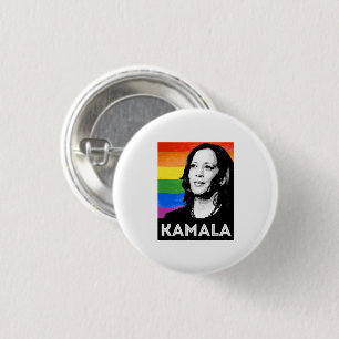 KAMALA HARRIS 2020 PRIDE POSTER BUTTON