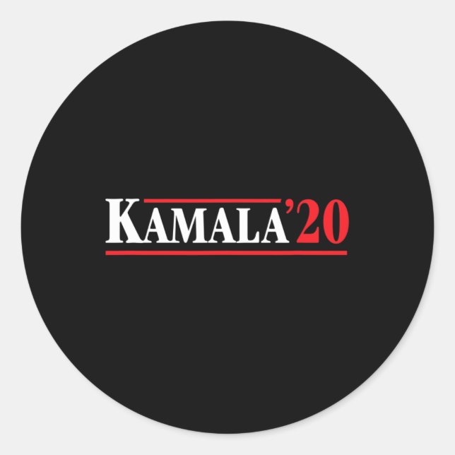 Kamala Harris 2020 Runder Aufkleber (Vorderseite)