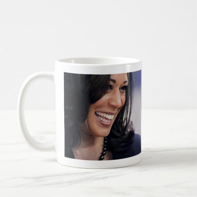 Kamala Harris 2020 starke prinzipientreue Kaffeetasse (Links)