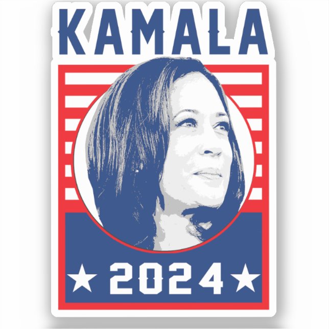 Kamala Harris 2024 Aufkleber (Vorderseite)