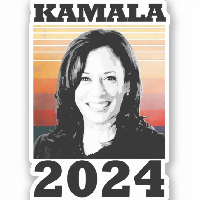 Kamala Harris 2024 Aufkleber (Vorderseite)