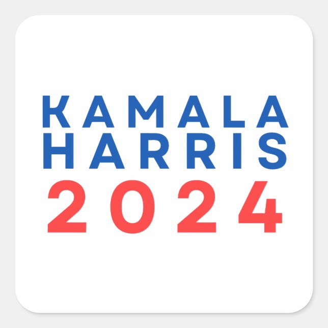 Kamala Harris 2024 Aufkleber für die Präsidentscha (Vorderseite)