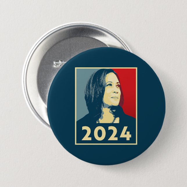 Kamala Harris 2024 Button (Vorne & Hinten)