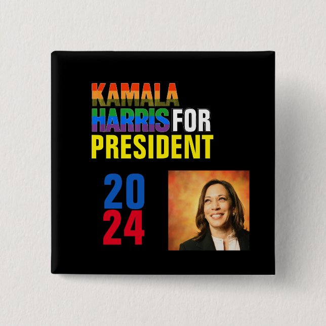 Kamala Harris 2024 Button (Vorderseite)