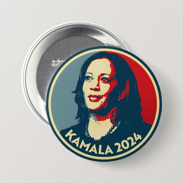 Kamala Harris 2024 Button (Vorne & Hinten)