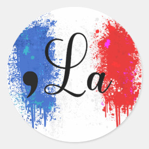 Kamala Harris 2024 Comma La Runder Aufkleber