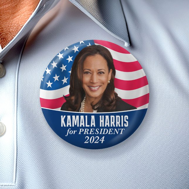 Kamala Harris 2024 - Design für klassische Fotos Button (Campaign Button)