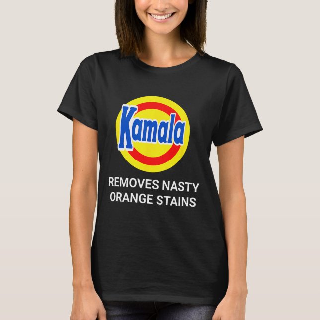 Kamala Harris 2024 entfernt Ekligen Orangenhahn T-Shirt (Vorderseite)