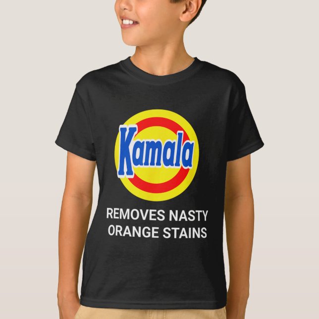 Kamala Harris 2024 entfernt Ekligen Orangenhahn T-Shirt (Vorderseite)