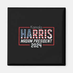 Kamala Harris 2024 Frau Präsidentin Election Costu Magnet