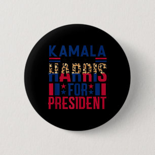 Kamala Harris 2024 Frau Präsidentin Kamala 47 USA Button