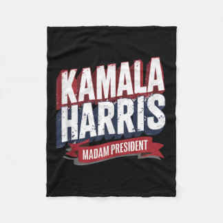 Kamala Harris 2024 Frau Präsidentin Kamala 47 USA  Fleecedecke