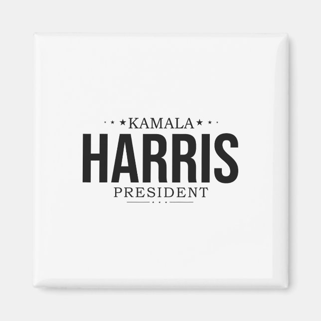 Kamala Harris 2024 Frau Präsidentin Kamala 47 USA  Magnet (Vorne)